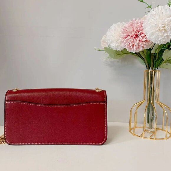 Coach CH150 Morgan Crossbody In Signature Chambray IN Wine Multi - Picture 3 of 6